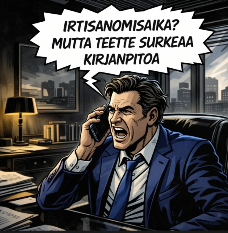 Tilitoimisto vaatii irtisanomisaikaa